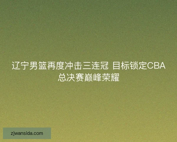 辽宁男篮再度冲击三连冠 目标锁定CBA总决赛巅峰荣耀